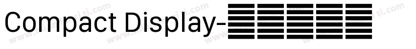 Compact Display字体转换